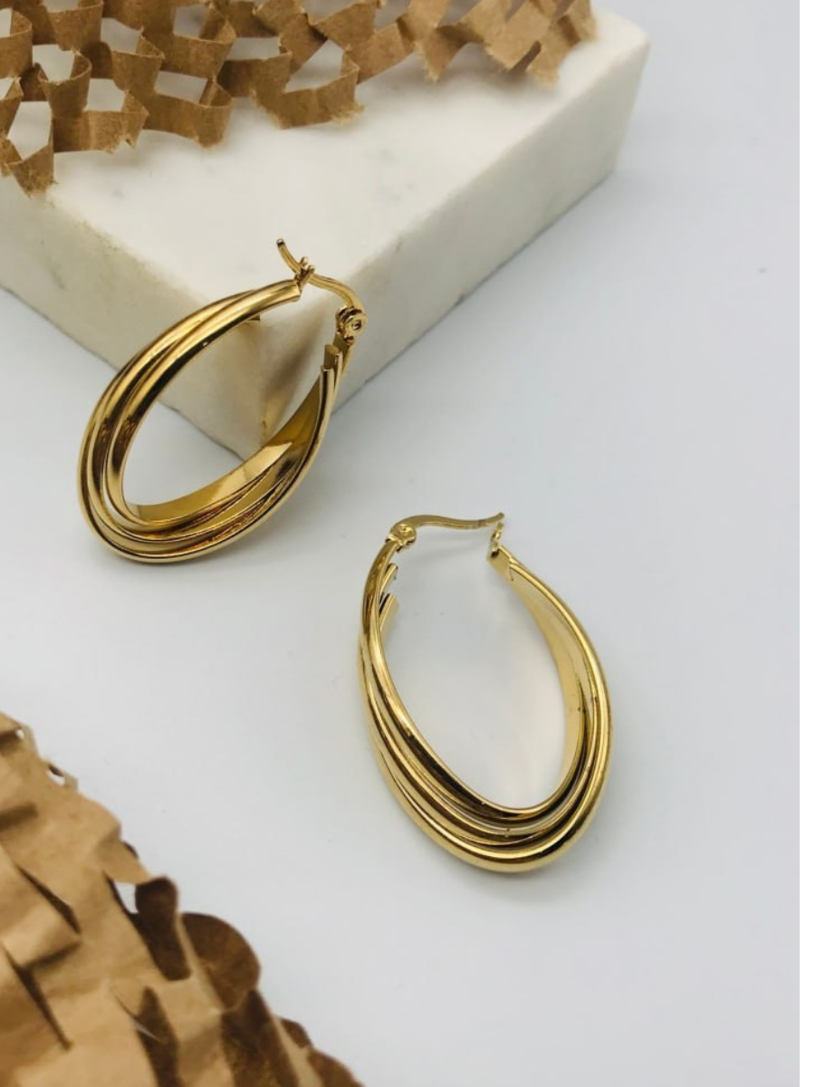 18k Yellow Gold Filled U Shaped Womens Hoop Earrings With Tiny Zirconia  Inlay Fashionable Gold Pave Huggie Earrings Earring Gift From Blingfashion,  $14.53 | DHgate.Com