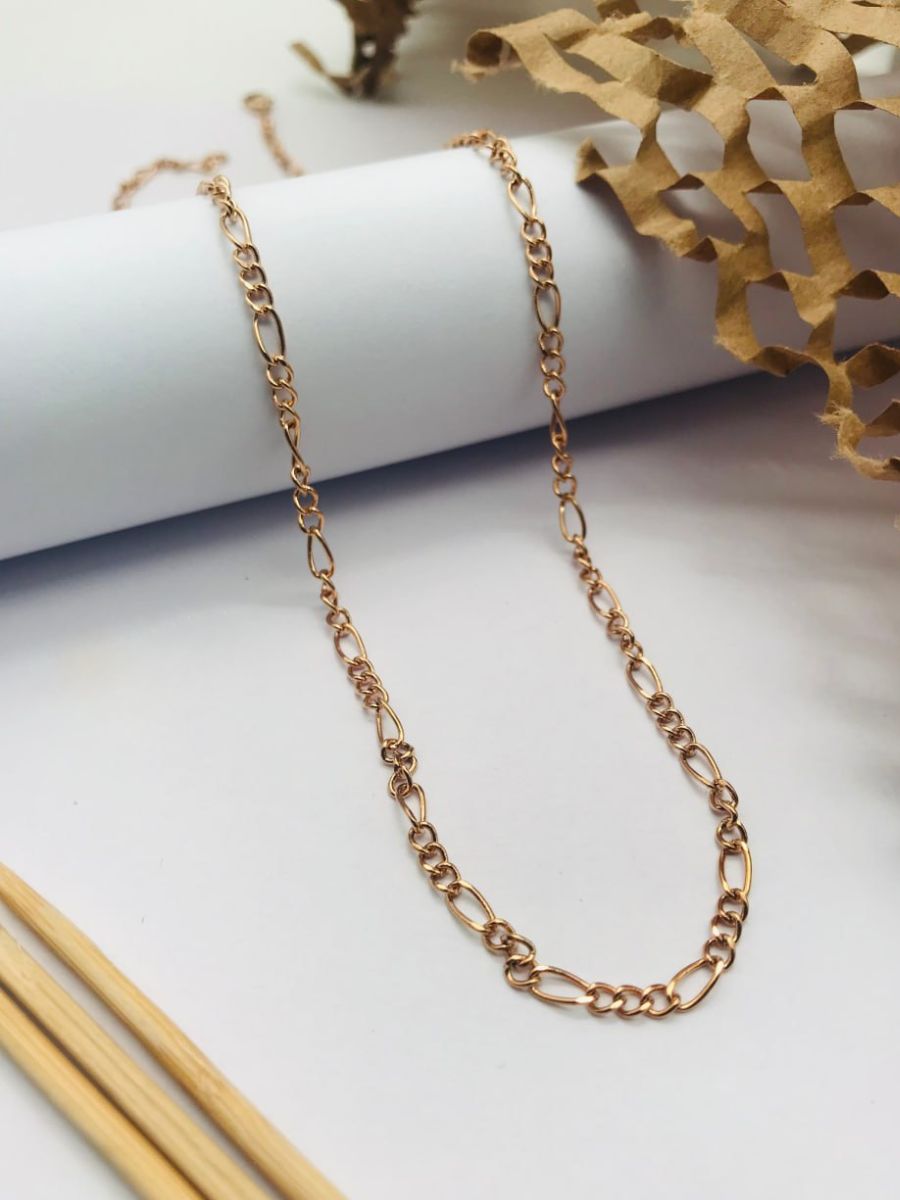 Buy Minimal Rose Gold Plated Stainless Steel Chain - TheJewelbox