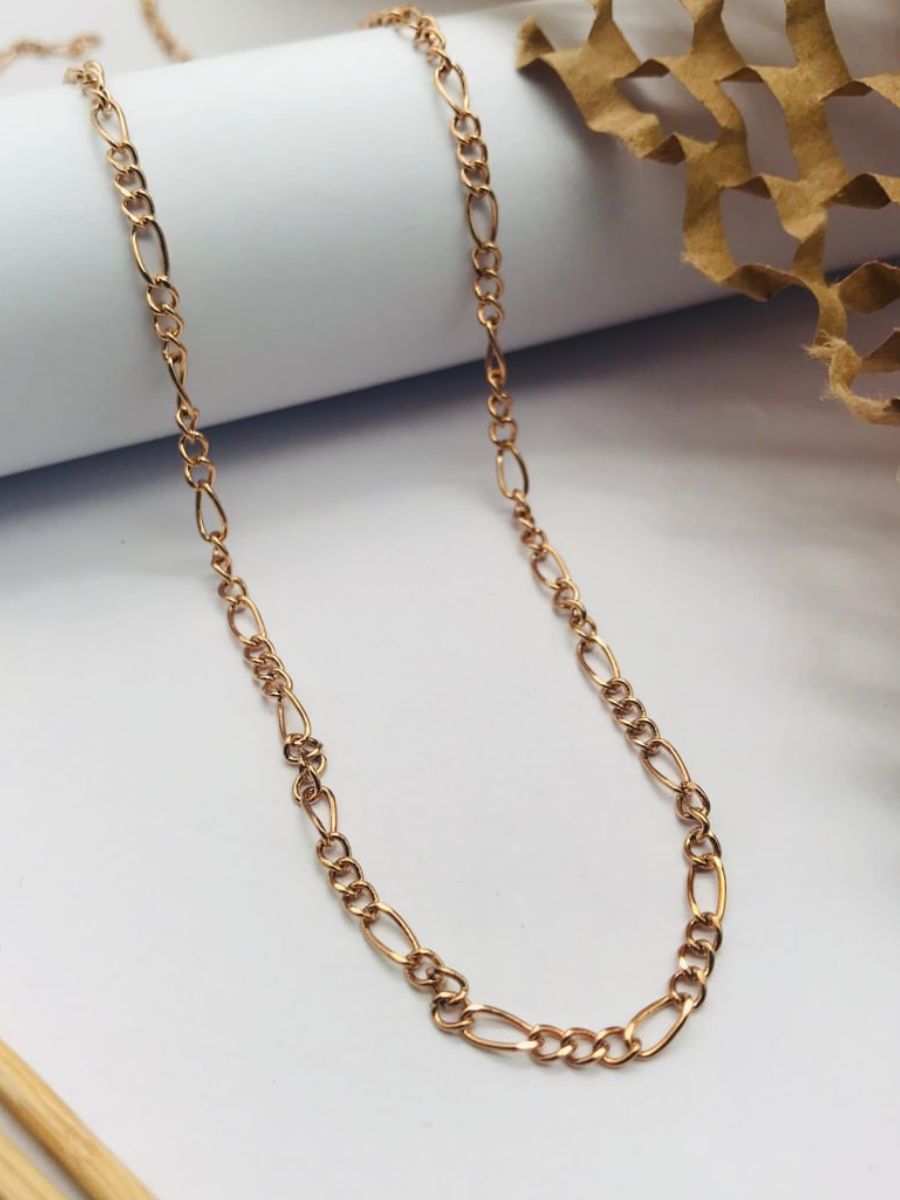 Minimal Rose Gold Plated Stainless Steel Chain