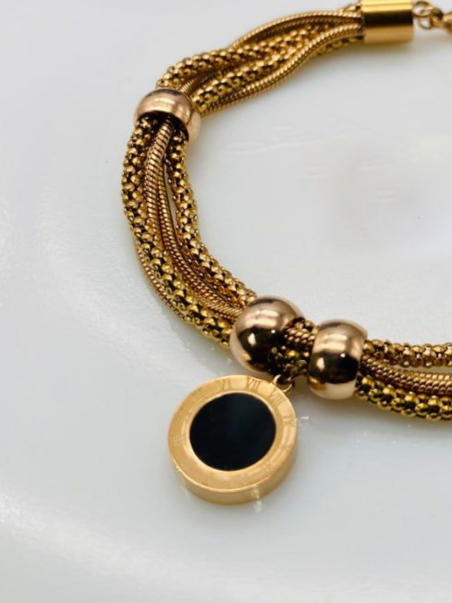 14K Rose Gold Diamond Charm Bracelet – Maurice's Jewelers